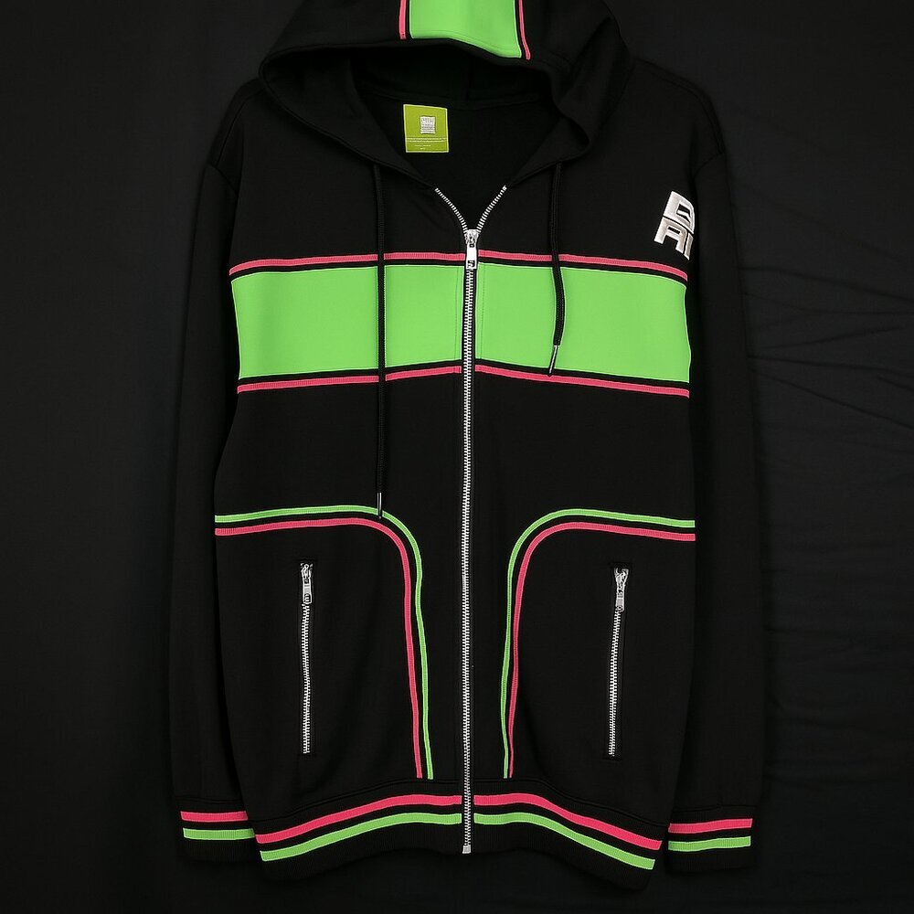 Demolition Medium Multicolor Jacket A STUNNER Pink And Green